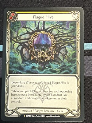Flesh and Blood FAB Plague Hive Near Mint Cold Foil Outsiders | eBay