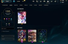 EUW EMERALD LOL ACCOUNT 180 Skins  1 ultimate skin 1 prestige skin  3 mythicskin