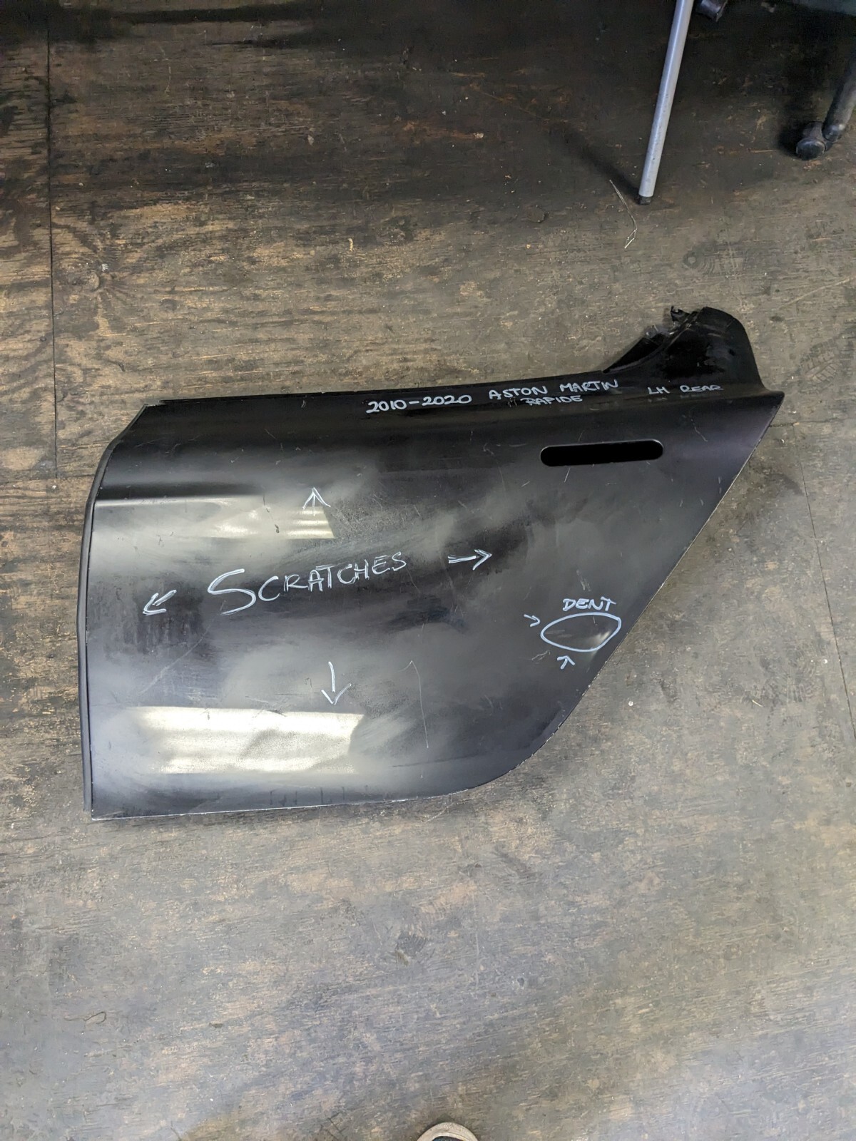 2010 2012 2014 2016 2018 2019 2020 ASTON MARTIN REPIDE REAR LEFT DOOR SHELL OEM