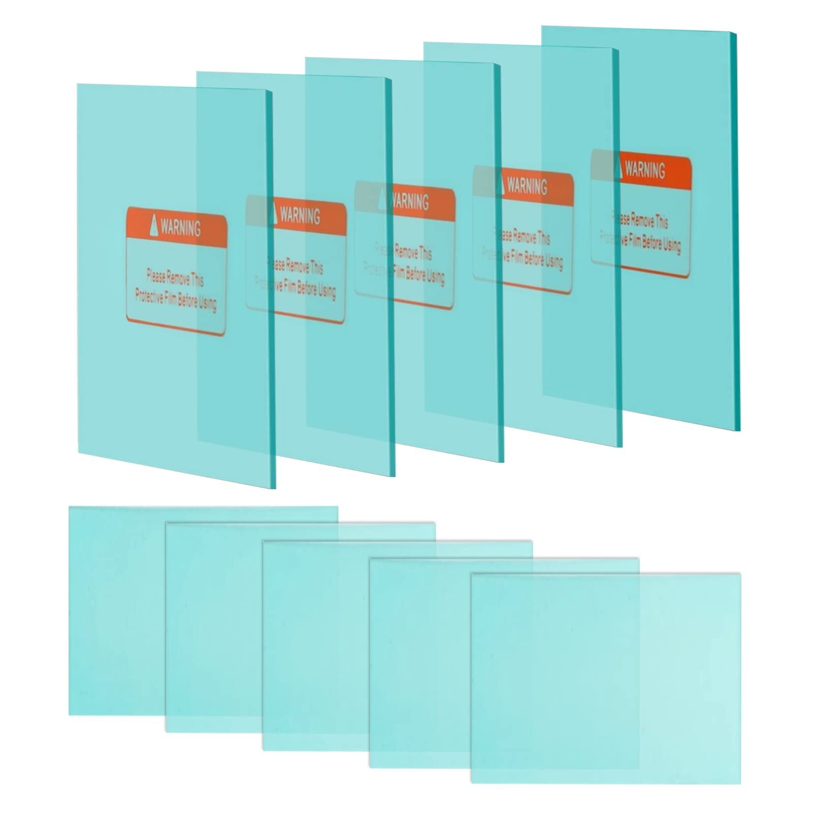 Replacement Clear Lens 5 Outer & 5 Inner Lens Covers