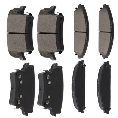 Front & Rear Brake Ceramic Pads Fits 09-17 Dodge Challenger 2005-17 Chrysler 300