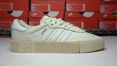 adidas sambarose white linen