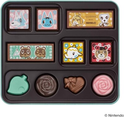 GODIVA meets Pikmin / Animal Crossing Chocolate Assortment 4types