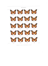 S#4462 Monarch Butterfly-20 Non-Machinable Surcharge Stamps(64c) -2010-MNH