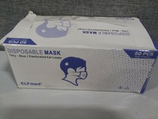 50 Masks  Disposable  Breathable  Earloop  Moldable nose piece