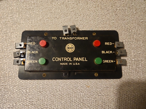 Juego de tren eléctrico calibre O panel de control de 4 botones vintage Marx 1585 hecho en EE. UU. | Zustand: Used