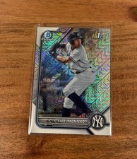 Fidel Montero 2022 1st Bowman Chrome Mega Box Mojo Refractor NRMT+ Rookie Yanks!