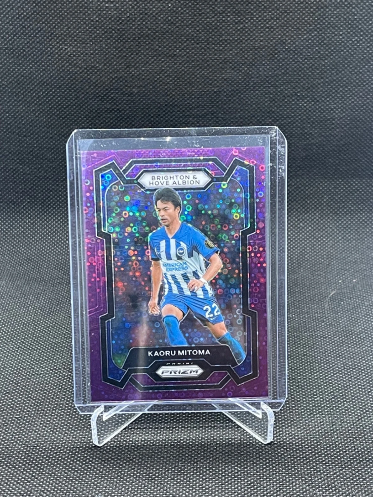2023/24 Panini Prizm EPL Kaoru Mitoma Purple Disco /25 Brighton Hove Albion