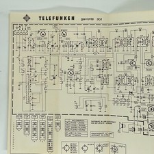 Original Radio Schaltplan Telefunken Gavotte 301