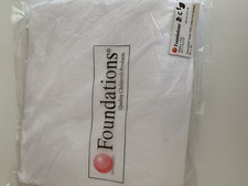 Foundations ThermaSoft White Knit Crib Baby Nursery Blanket - 100 Cotton