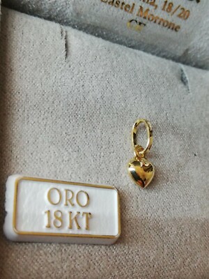 Ciondolo In Oro Giallo 18kt A Cuore Bombato Double Face - Gioielleria - Foto 5