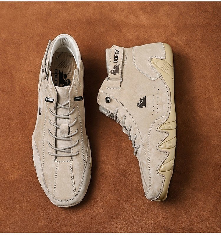 SALOMON Stivali scamosciati italiani alti uomo scarpe casual pelle passeggio mocassini sneakers