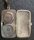 Clasp Coin Purse: GERMAN SILVER/925 C.M.C.-Stamped; Marcasite-Amethyst Necklace — photo 2