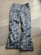 NILS Womens Ski Pant Insulated Snake Print Ski Snowboard Snow Pants Size 10