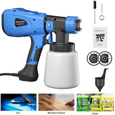 1000ML Paint Sprayer Airless HVLP Electric Spray Gun Kit Handheld Wall Fence NEW