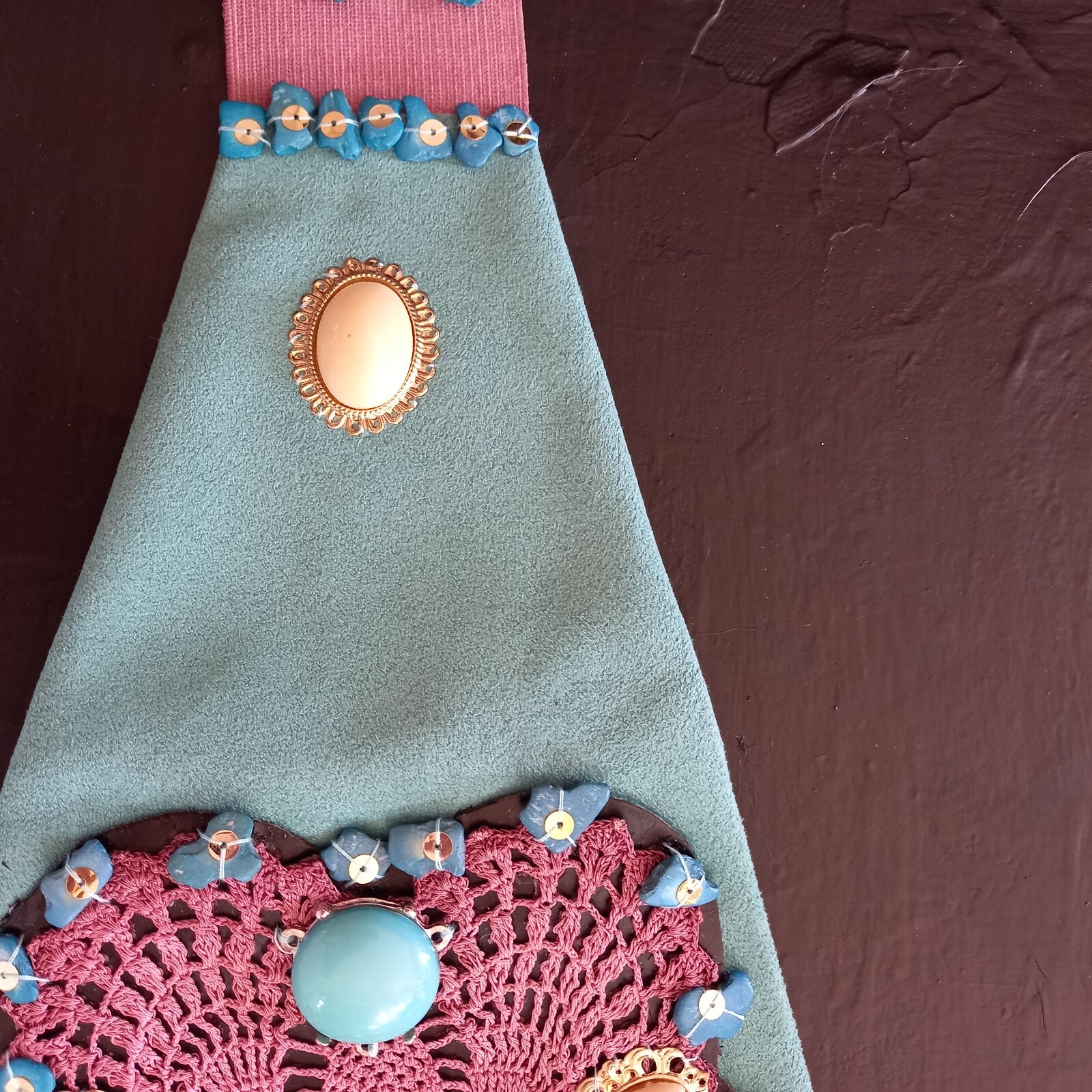 big belt woman vintage accessories bustier embroidered boho native navajo style image 6