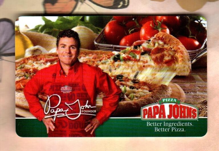 ●PAPA JOHN PAPA JOHN'S Pizza and Papa John ( 2013 ) Gift Card ( $0 ) | eBay