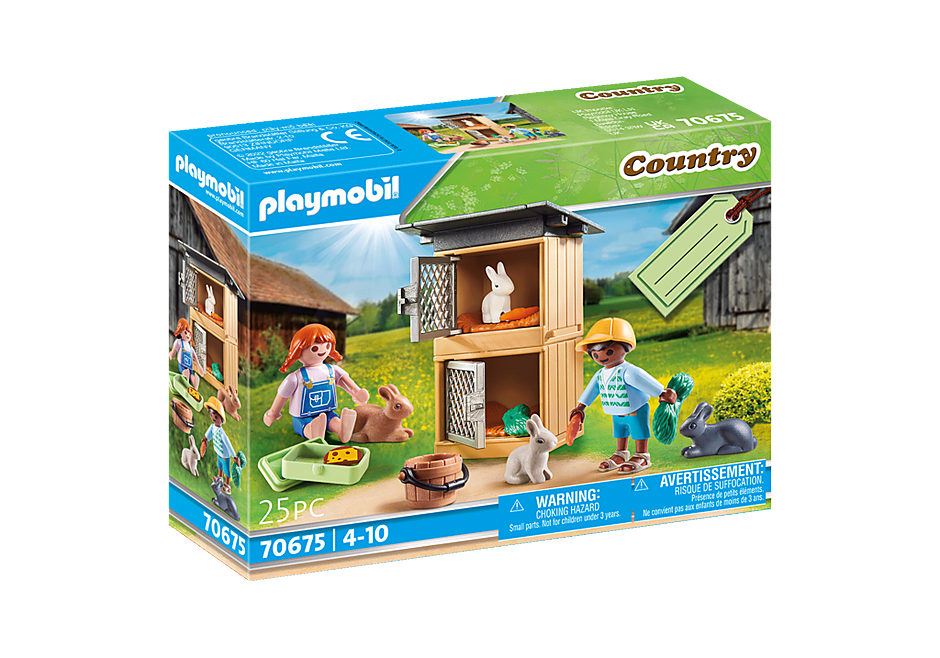 Playmobil Country 70675 Rabbit Genuine Free Shipping Pen price New MIB Gift Set