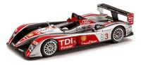 Spark 1/43 Audi R10 3 Luhr Premat Le Mans 2008 Statisches Modell Diecast
