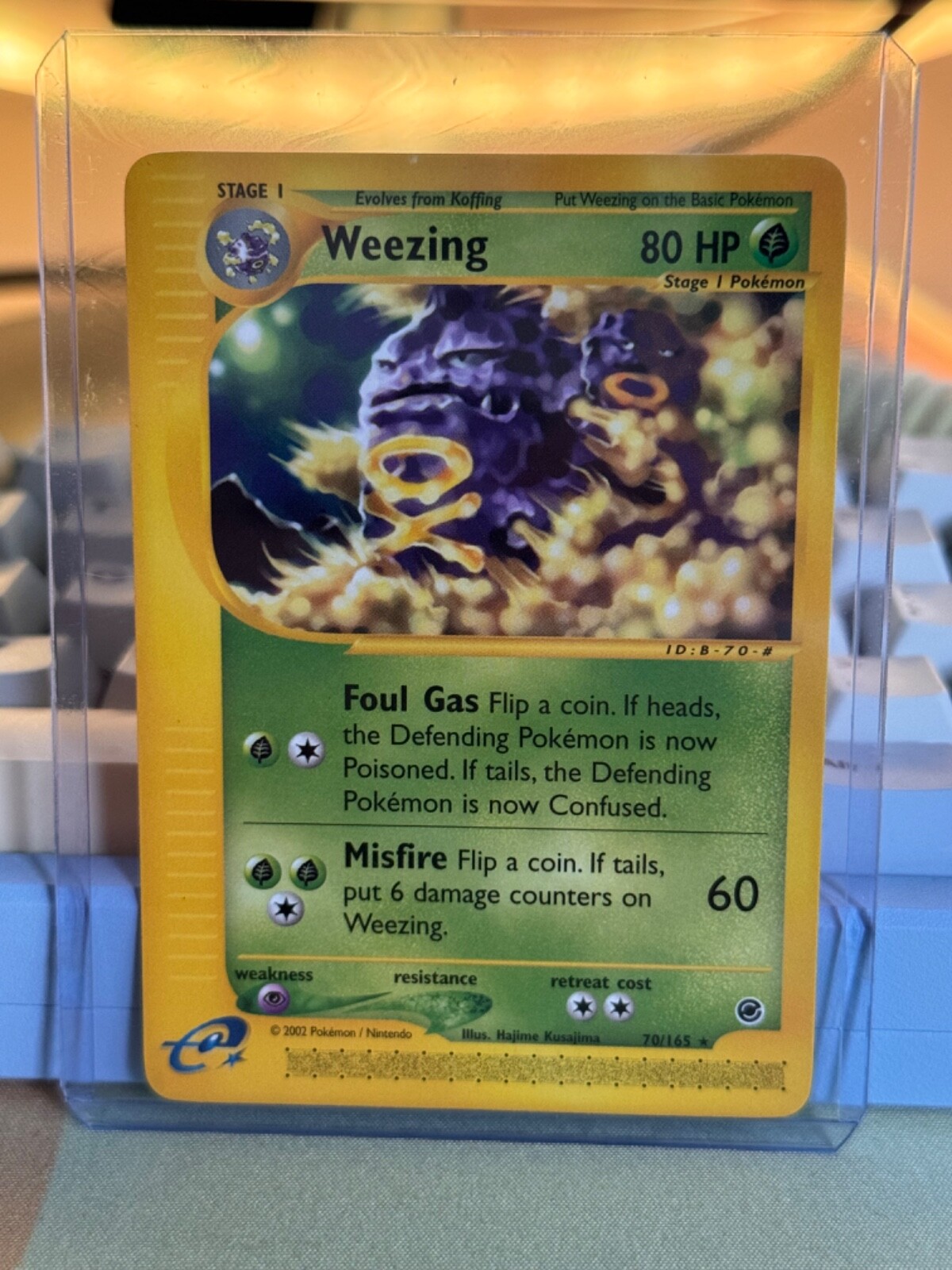 Pokémon TCG Weezing Expedition Base Set 70/165 Regular Rare (NM, MINT)