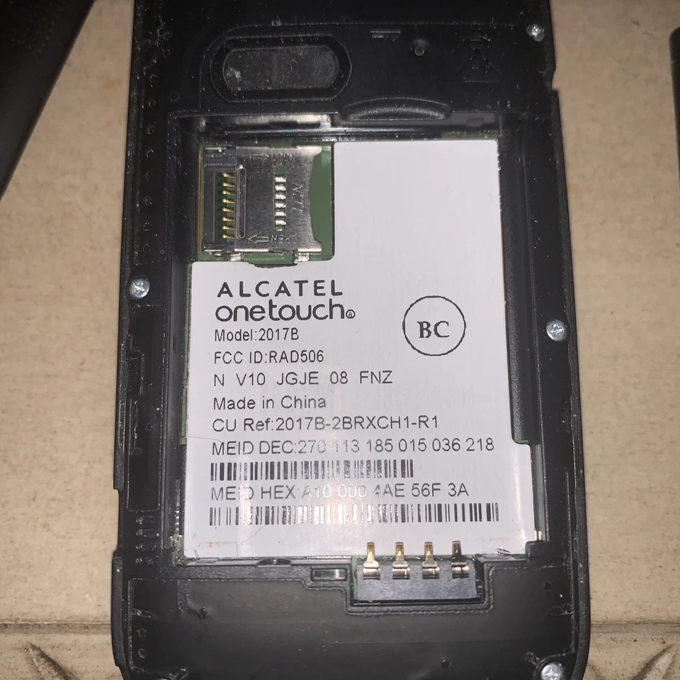 Alcatel OneTouch Fling | Model: 2017B | Black Sprint (Untested) Flip Cellphone - Image 4 of 4