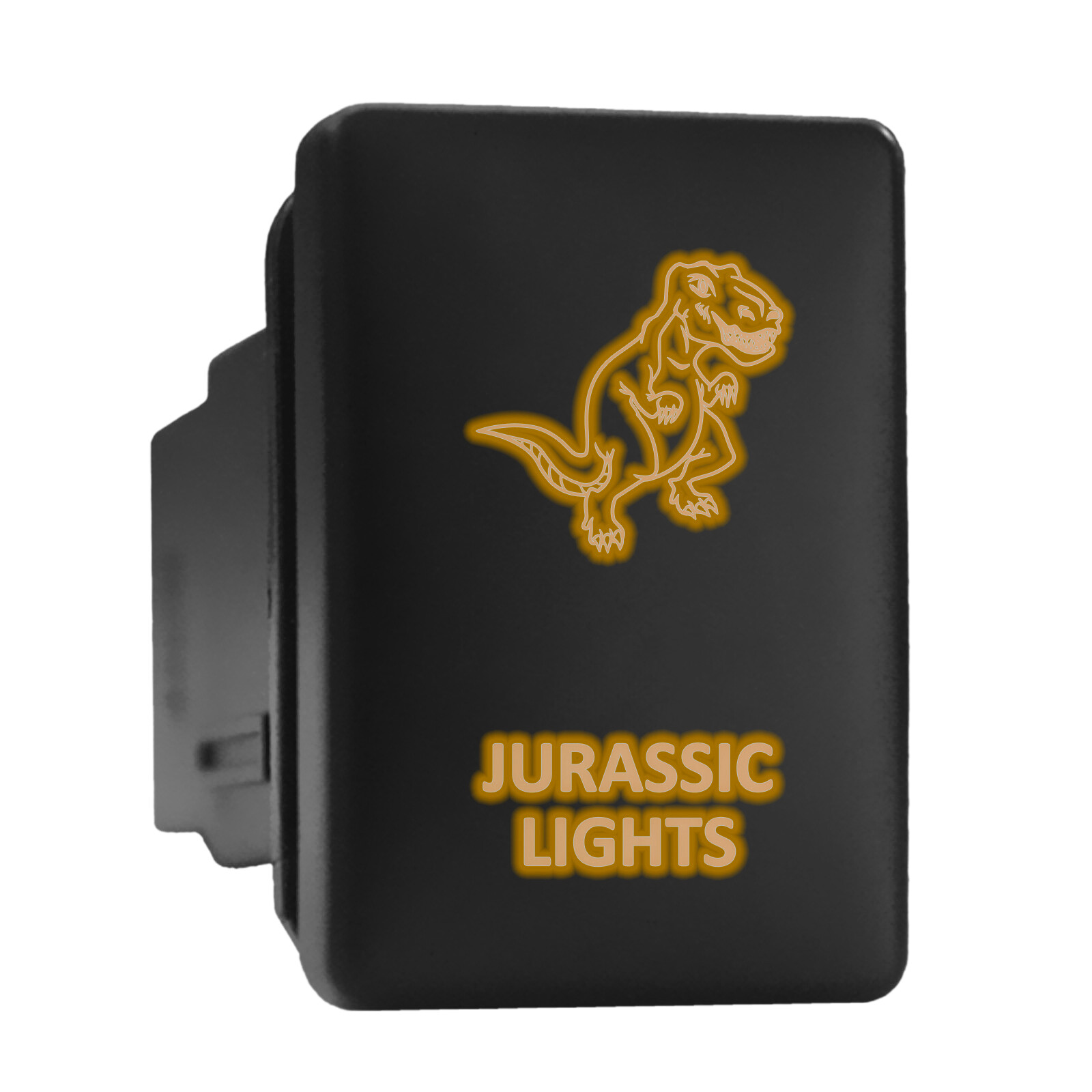 Orange Backlit Push Switch 1.28x0.87