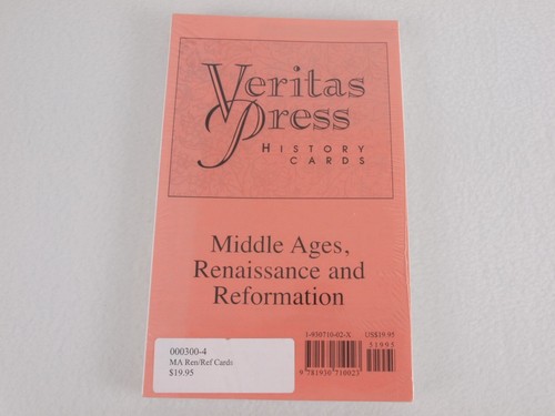 Veritas Press History Cards Set Middle Ages Renaissance Reformation New ...