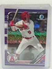 Jahmai Jones 2019 Bowman Chrome Prospects - PURPLE SHIMMER - Los Angeles Angels