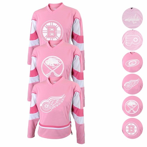 NHL offizielles Reebok Replica Mode rosa weiß Trikot Säugling Kleinkind Mädchen Jugend - Bild 1 von 117