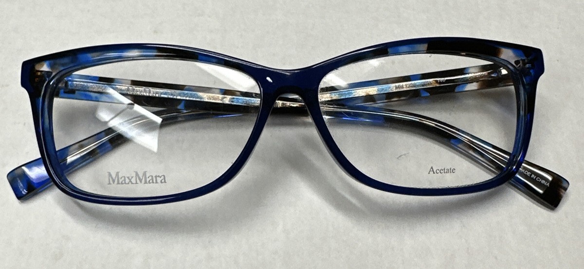 Max Mara Blue Plastic Glasses Women\'s (Frames) Max Mara Blue Plastic Oversized Sunglasses main image 2