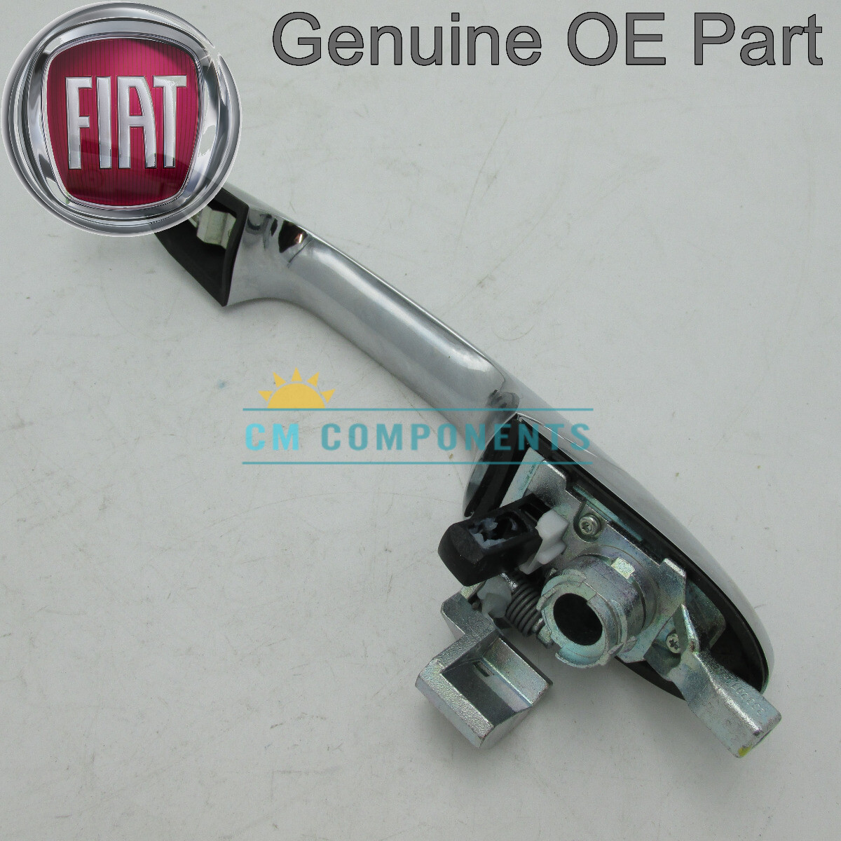 Fiat 500 Left Passenger Chrome Door Handle (2007-Onwards 