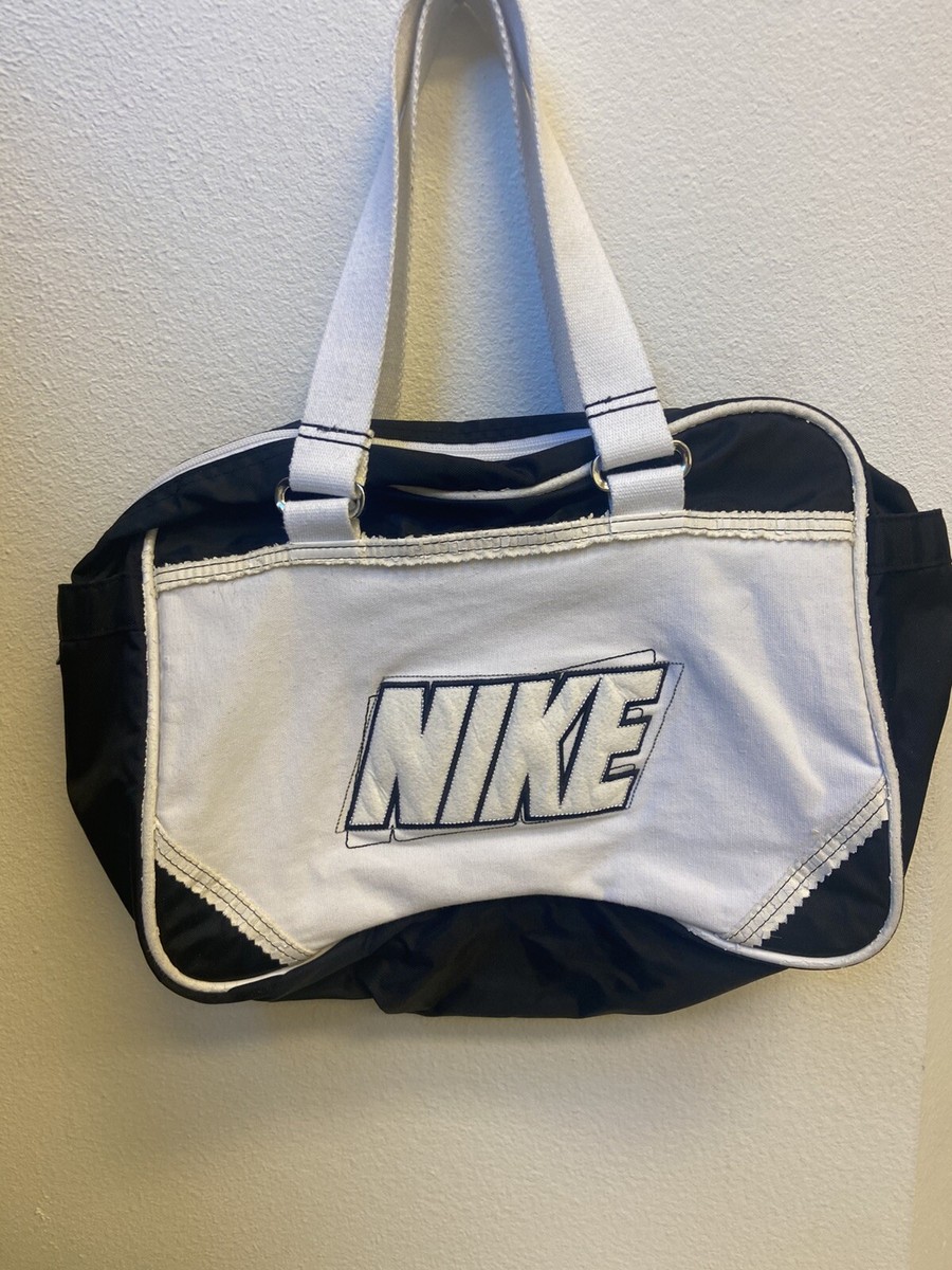 Vintage 1980's Nike Large Print Fuzzy Logo Carrier Purse
