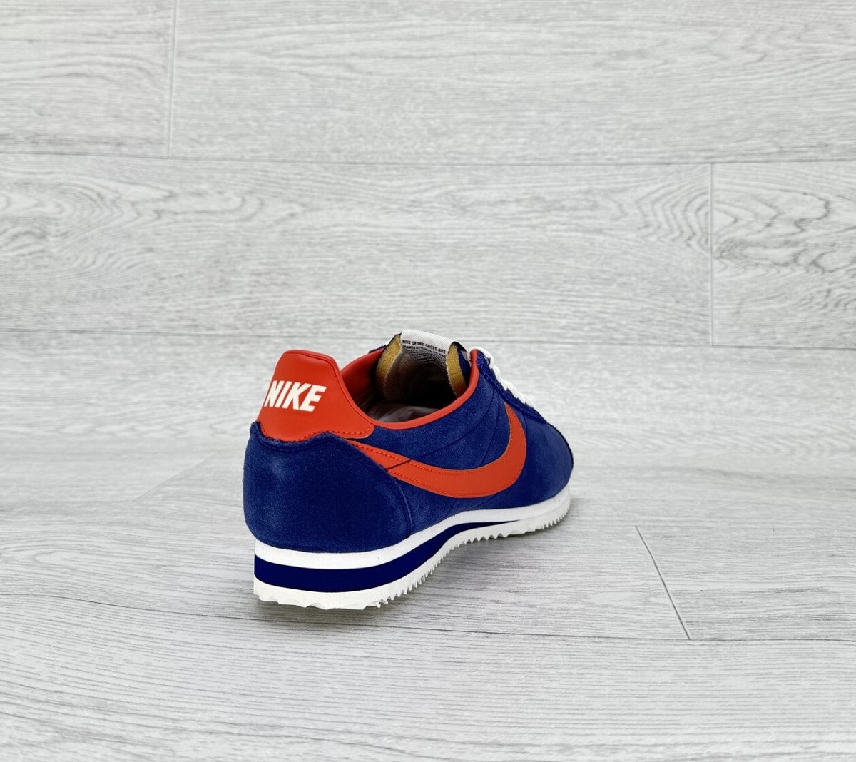 nike cortez nylon blue orange