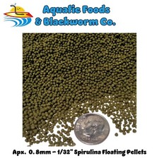 44-lb Spirulina Floating Pellets Koi, Pond Aquarium Fish. Apx 0.8mm