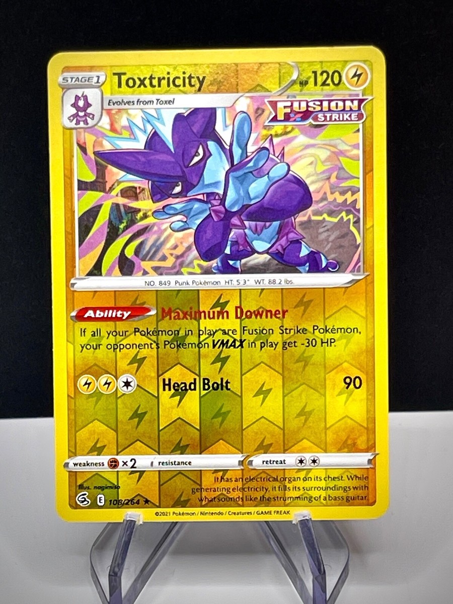 Pokémon TCG Toxtricity Fusion Strike 108/264 Reverse Holo Holo