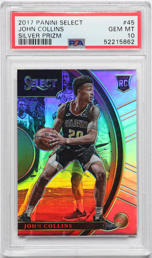 2017-18 Panini Select John Collins Silver Prizm Rookie RC PSA 10 #45