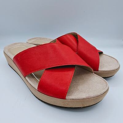 Vionic Hayden Cherry Platform Slide Comfort Women's Sandals size 10