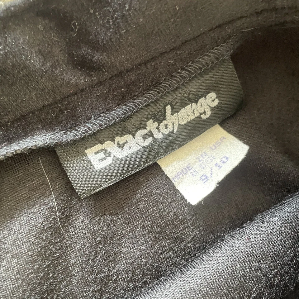 Vintage Whimsigoth Exact Change Midi Skirt Womens 9/10 Black Burnout Velvet Rose - Image 3 of 4