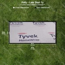 Tyvek Footprint for the Kelty Late Start 1p Tent