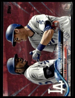 TOPPS MLBカード DEFINITIVE COLLECTION CODY BELLINGER LOS ANGELES DODGERS 47/50 #DJR-CBE 送料無料 中古 IT1 2018 Topps 365 Dynamic Dodgers Cody Bellinger Puig LA CL