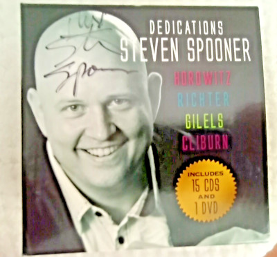 Steven Spooner-Dedications-AUTOGRAPHED-15CDs 1 DVD w cmplt pkging Gilels Richter
