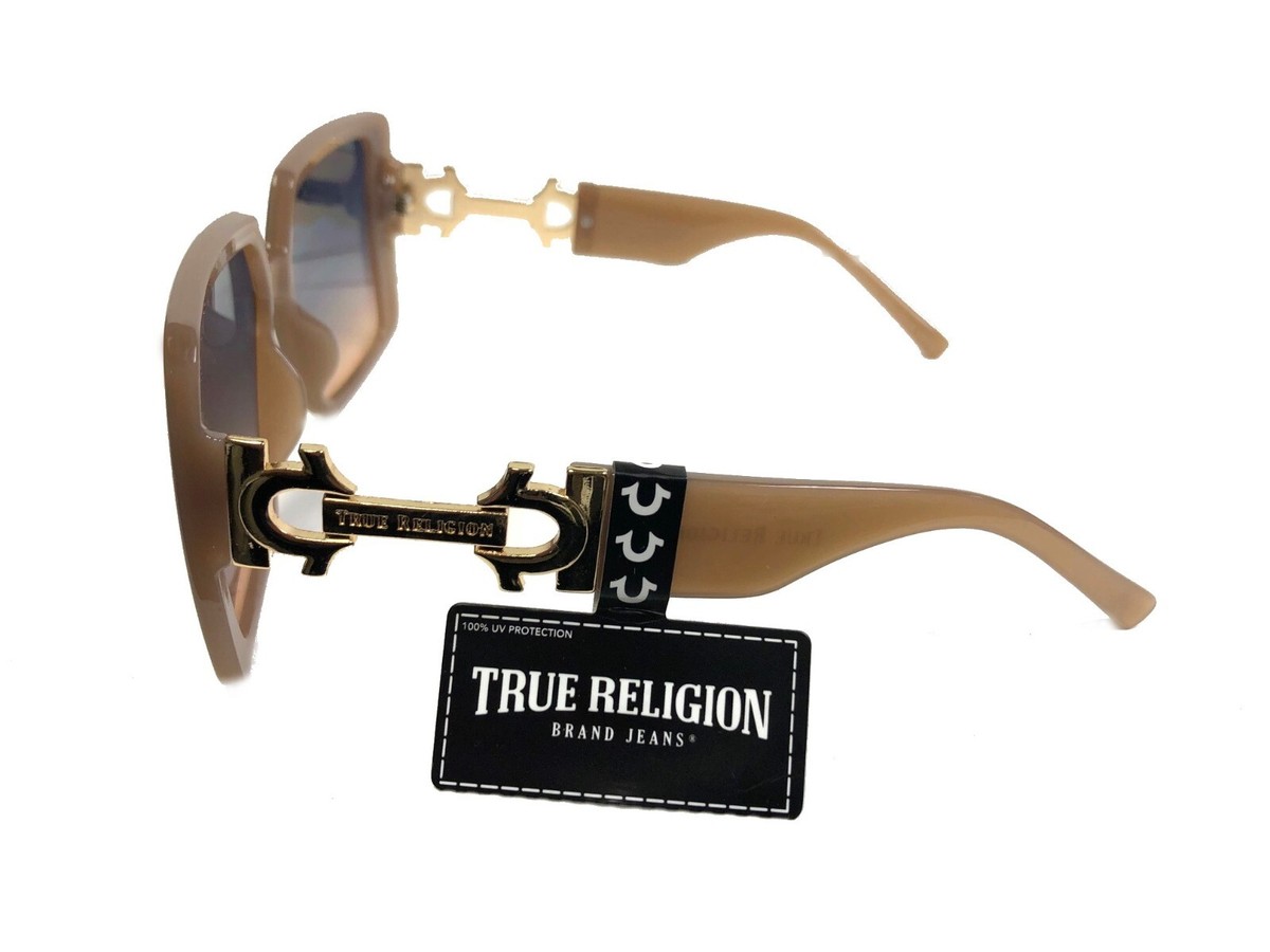 NWOT Womens Sunglasses True Religion TR56234XK Beige/Gray