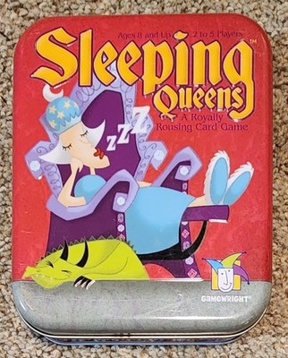 Sleeping Queens Deluxe card game in tin - 100% complete -  used - Gamewright
