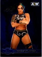 2022 KRIS STATLANDER SKYBOX METAL UNIVERSE AEW #144 BLUE SPECTRUM SP CARD