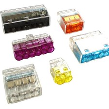 Electrical Push Wire Connector Block Terminal HELACON Mini Cable Connectors