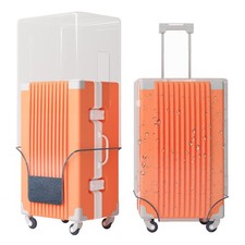 Clear PVC Luggage Cover Protectors 24 Inch Suitcase Cover for Suitcase TSA Ap...