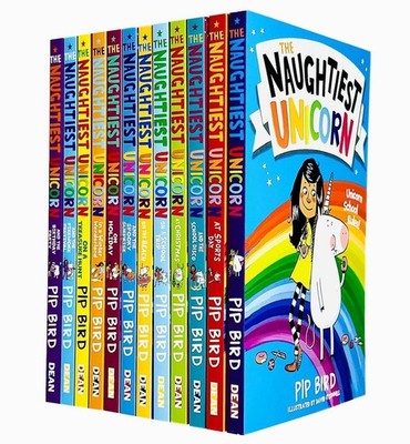 The Naughtiest Unicorn Series 12 Books Paperback Set - Ages 5-8 - By Pip Bird