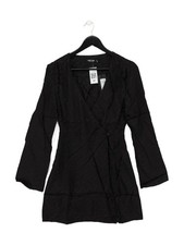 Nasty Gal Wrap Mini Dress UK6 in Black