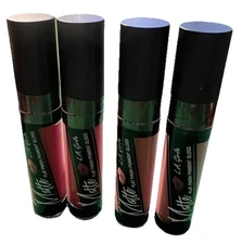 Pack of 4 L.A. Girl Matte Flat Finish Pigment Gloss, 2-Bazaar And 2-Dreamy