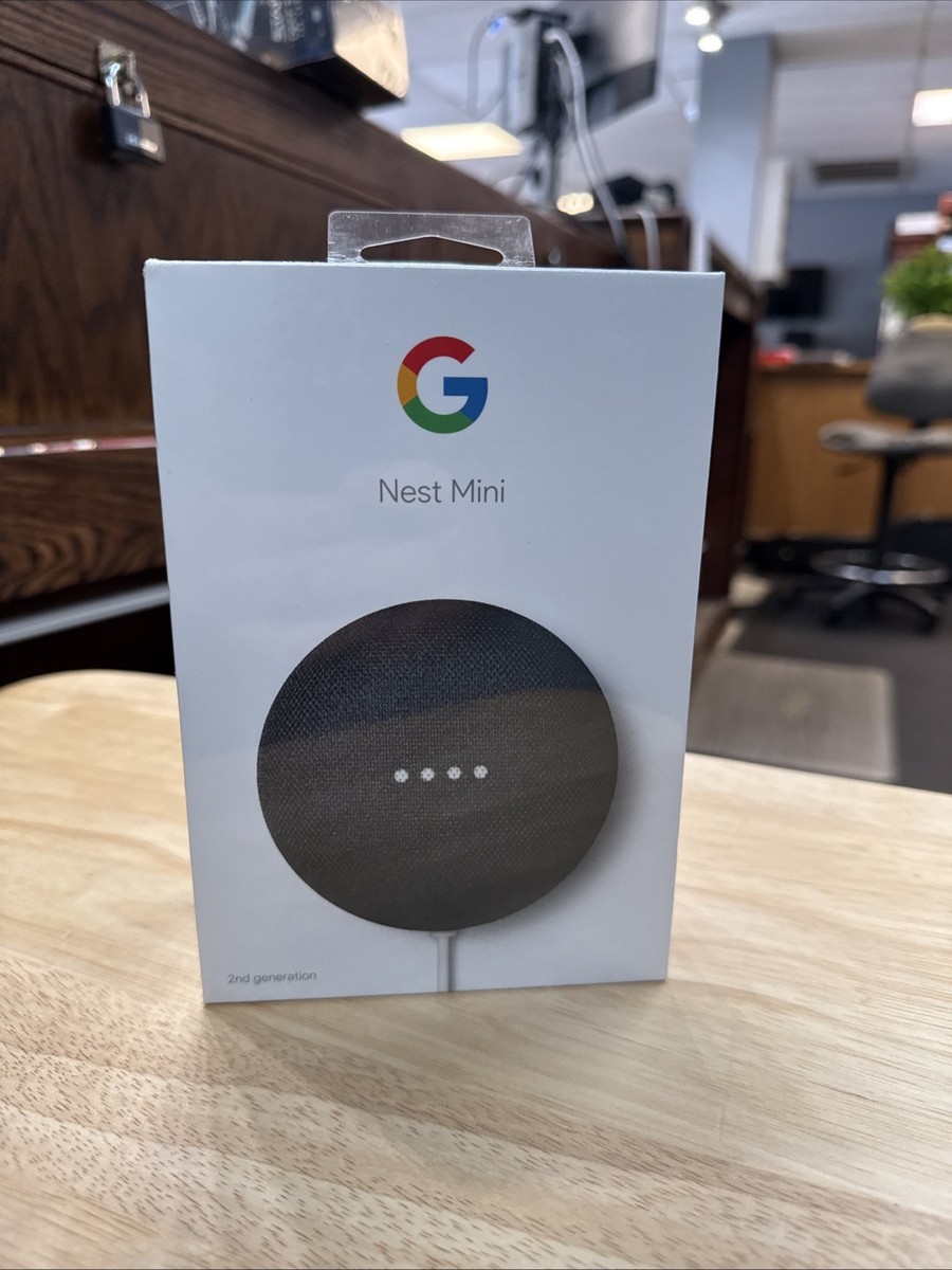 Google Nest Mini (2nd Generation) Smart Speaker - Charcoal for